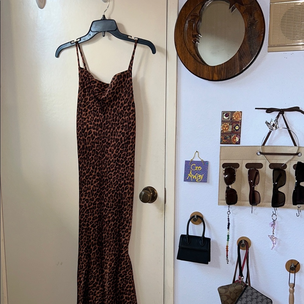 Leopard print maxi